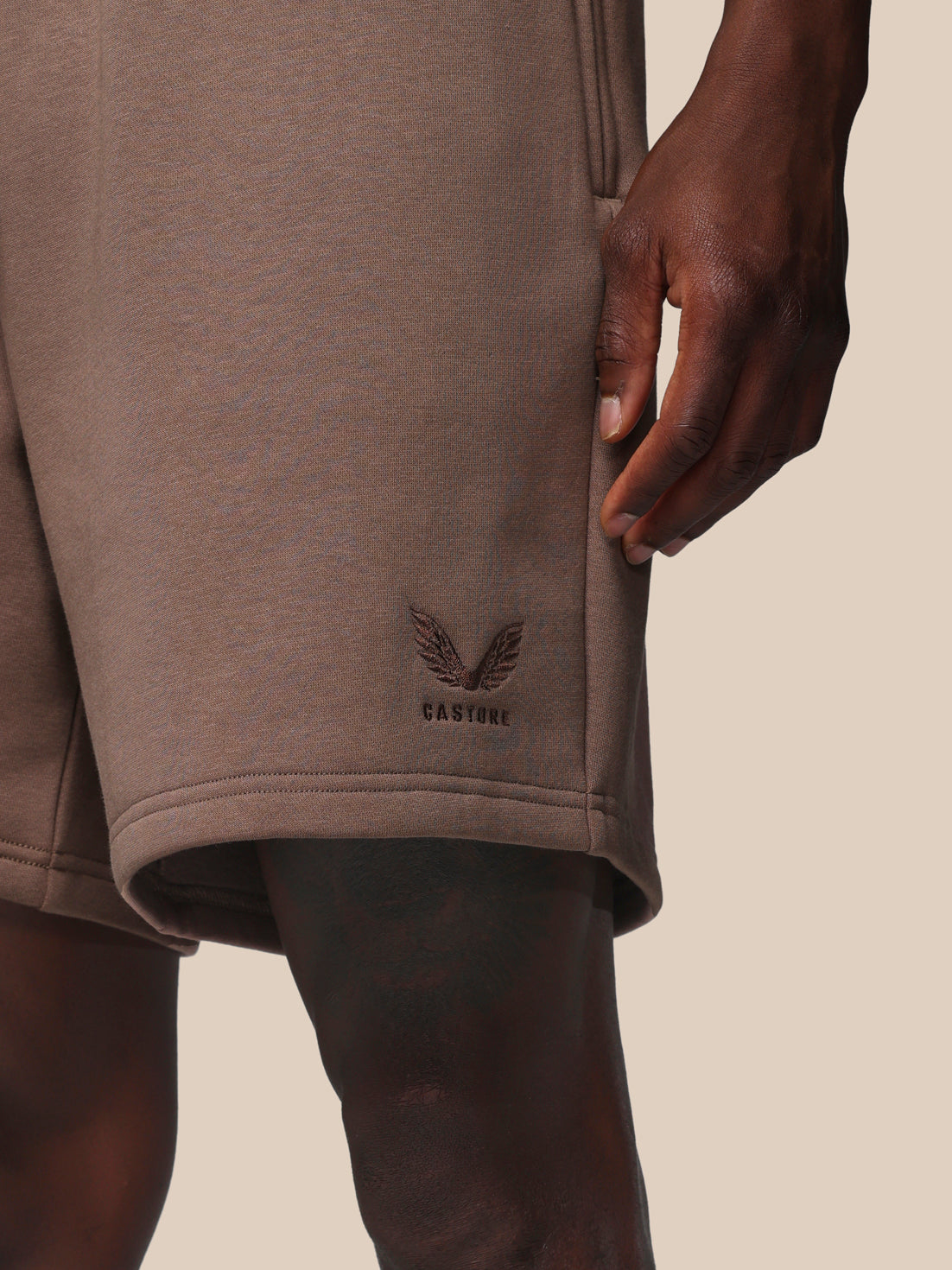 Men’s Adapt Cotton Fleece Shorts - Deep Taupe - Deep Taupe