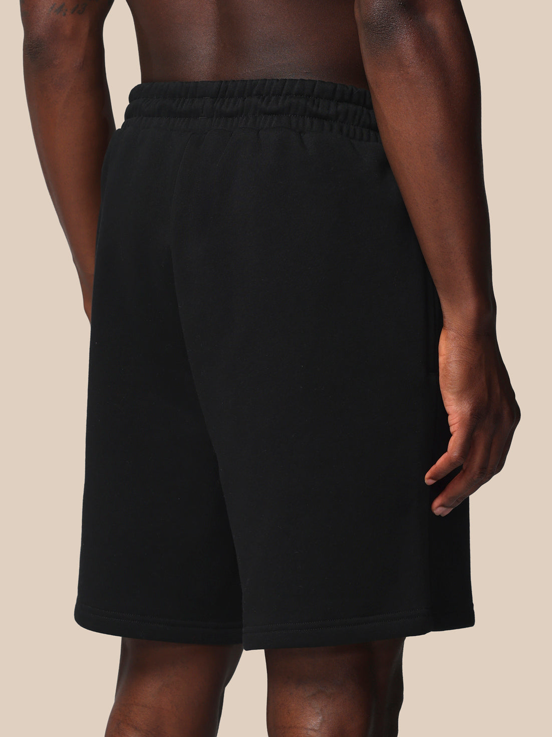 Men’s Adapt Cotton Fleece Shorts - Black - Black