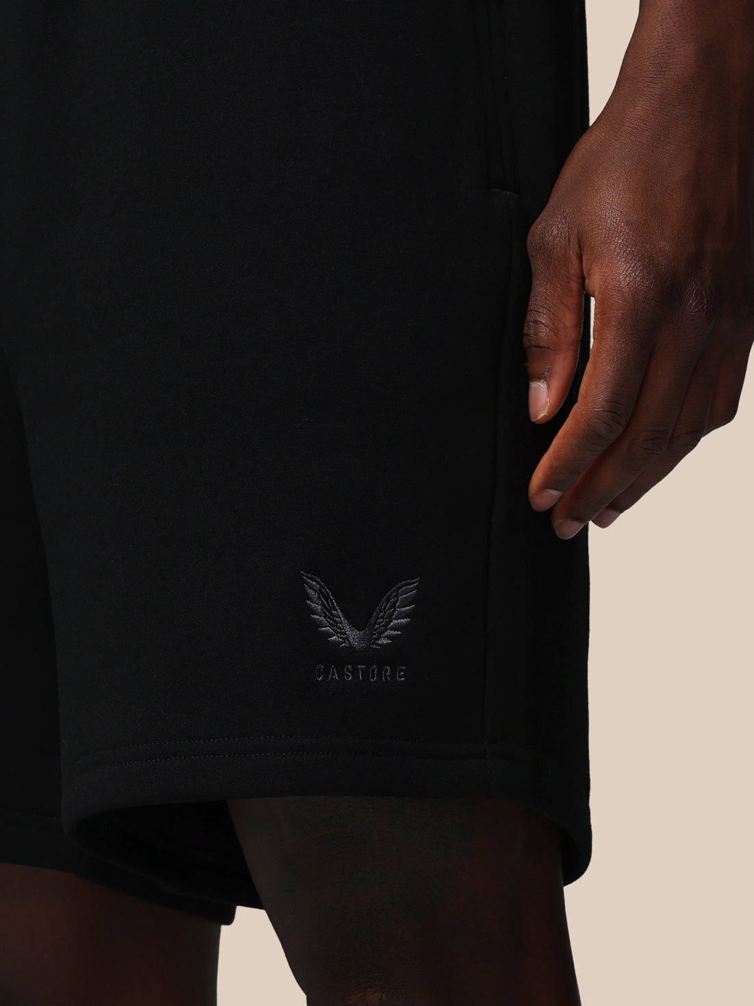 Men’s Adapt Cotton Fleece Shorts - Black - Black