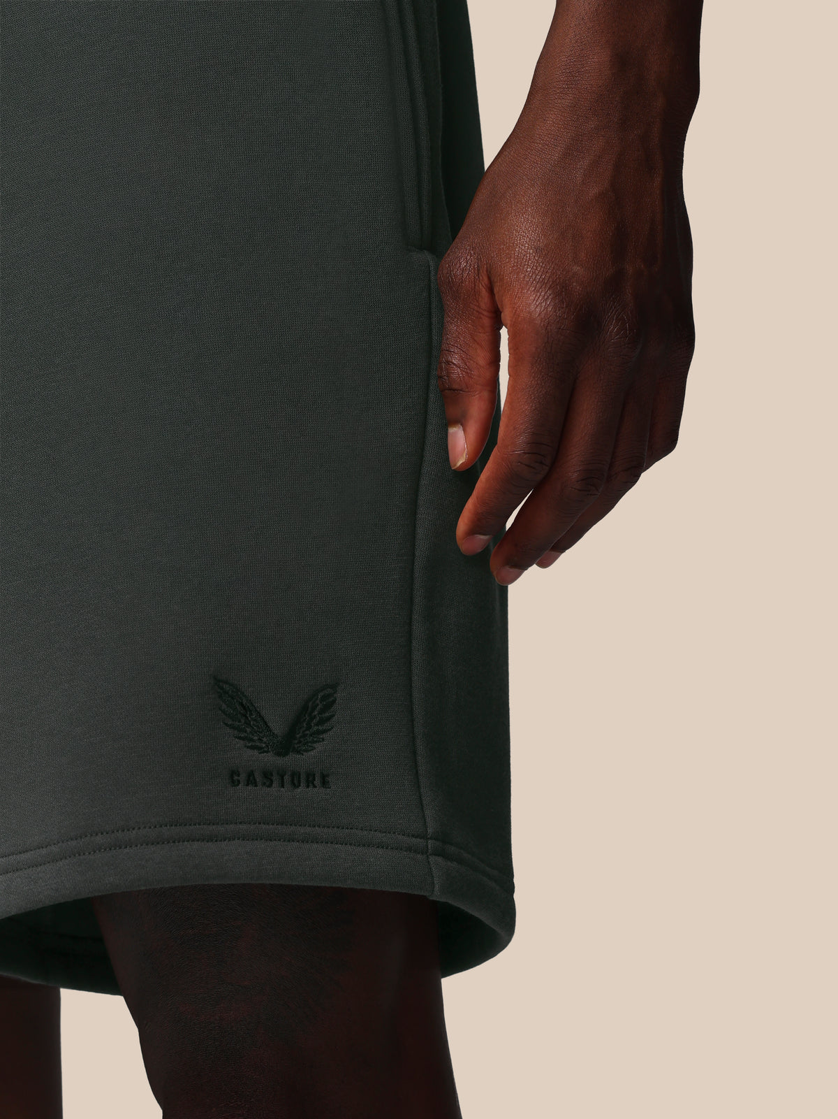 Heren Adapt Cotton Fleece Short – Gunmetal - Gunmetal
