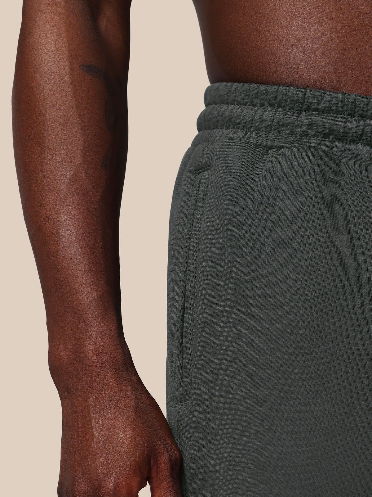 Heren Adapt Cotton Fleece Short – Gunmetal - Gunmetal