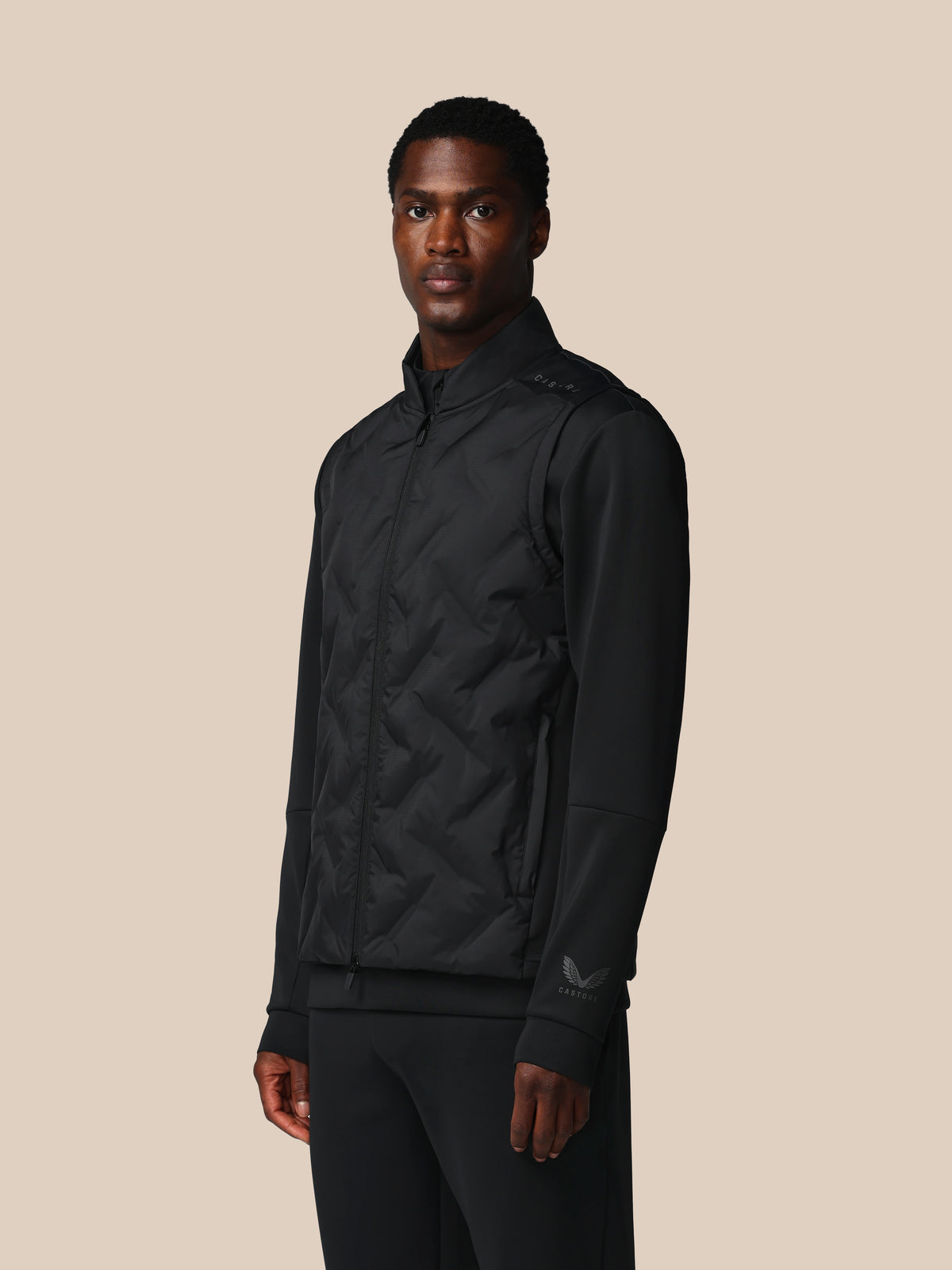 Herren Flex Hybrid Weste – Schwarz - Schwarz