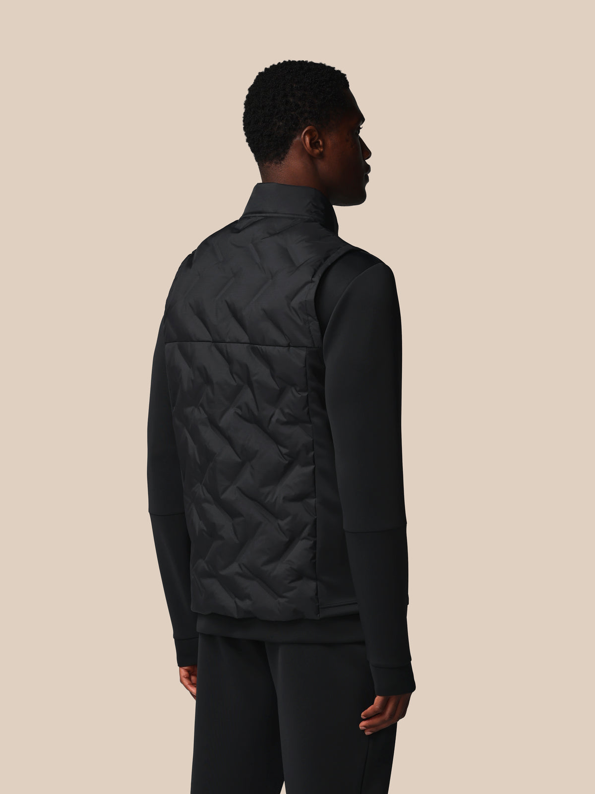 Herren Flex Hybrid Weste – Schwarz - Schwarz