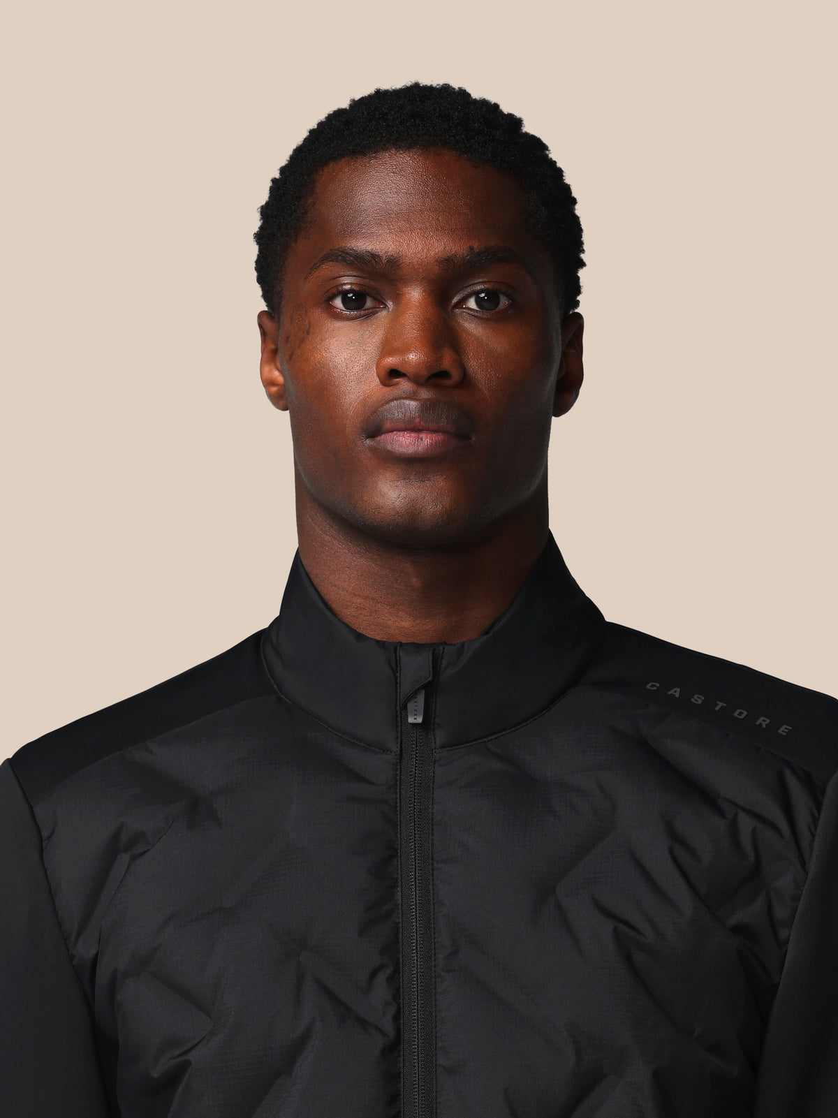 Herren Flex Langarm Hybrid-Jacke – Schwarz - Schwarz