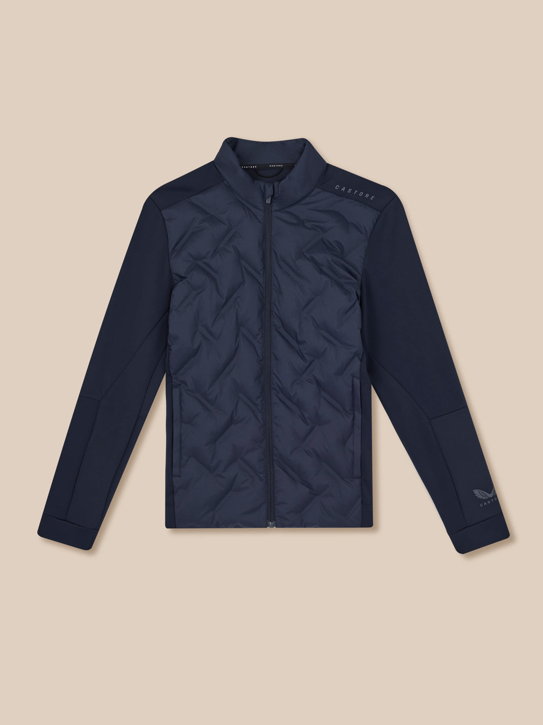 Chaqueta híbrida Flex de manga larga de hombre – Azul marino - Azul marino