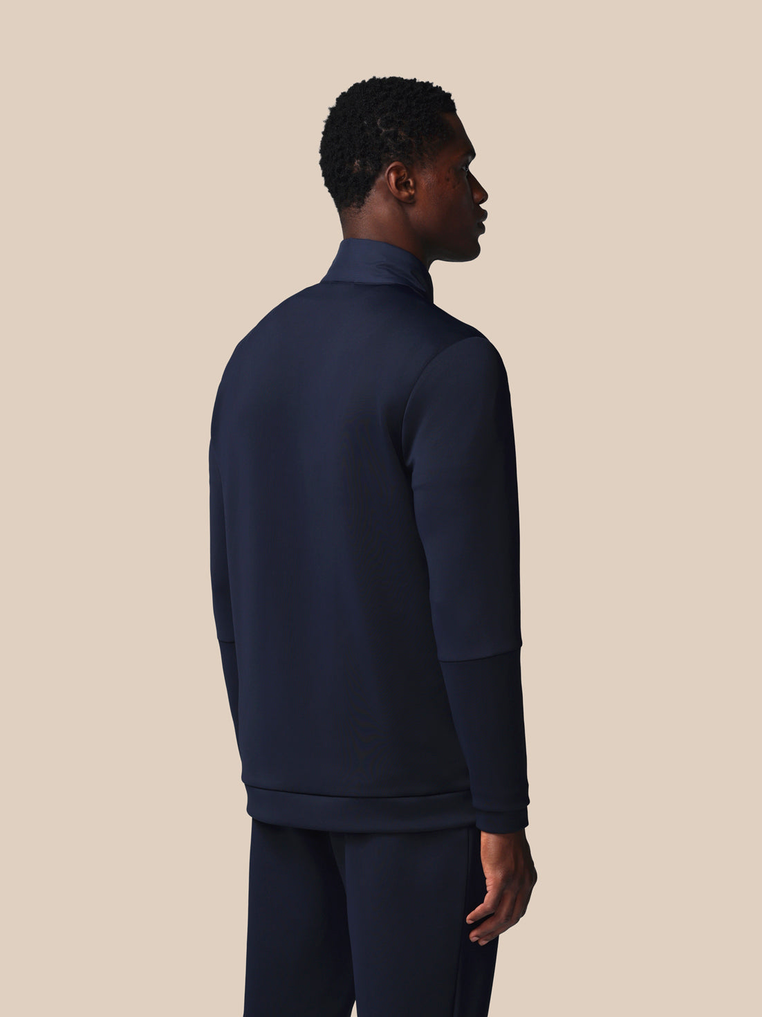 Chaqueta híbrida Flex de manga larga de hombre – Azul marino - Azul marino