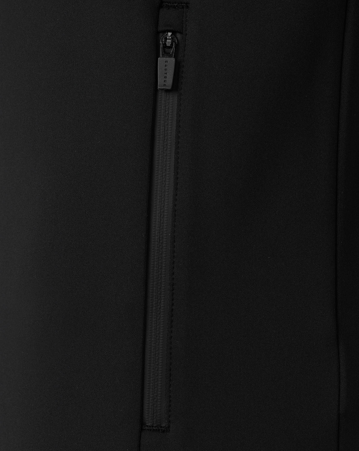 Herren Flex Langarm Hoodie mit durchgehendem Zip – Schwarz - Schwarz