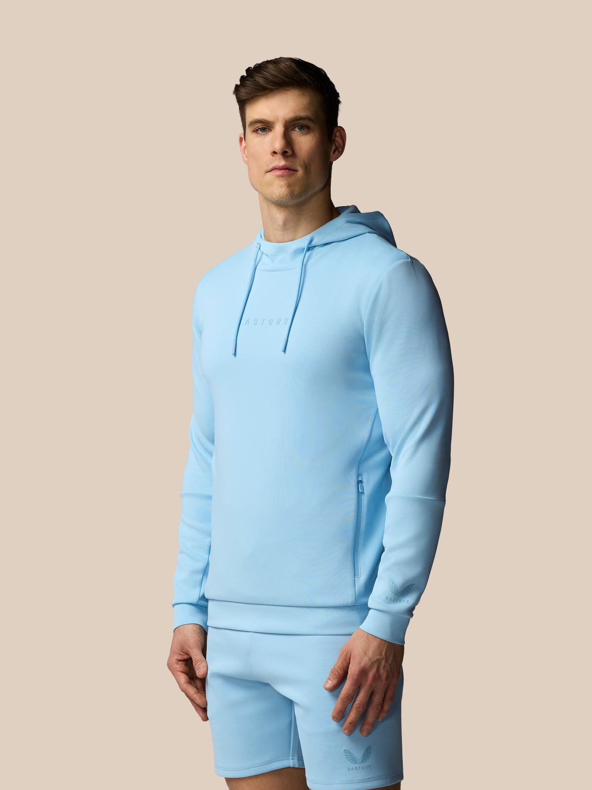 Men’s Flex Long Sleeve Hoodie -  Blue - Blue