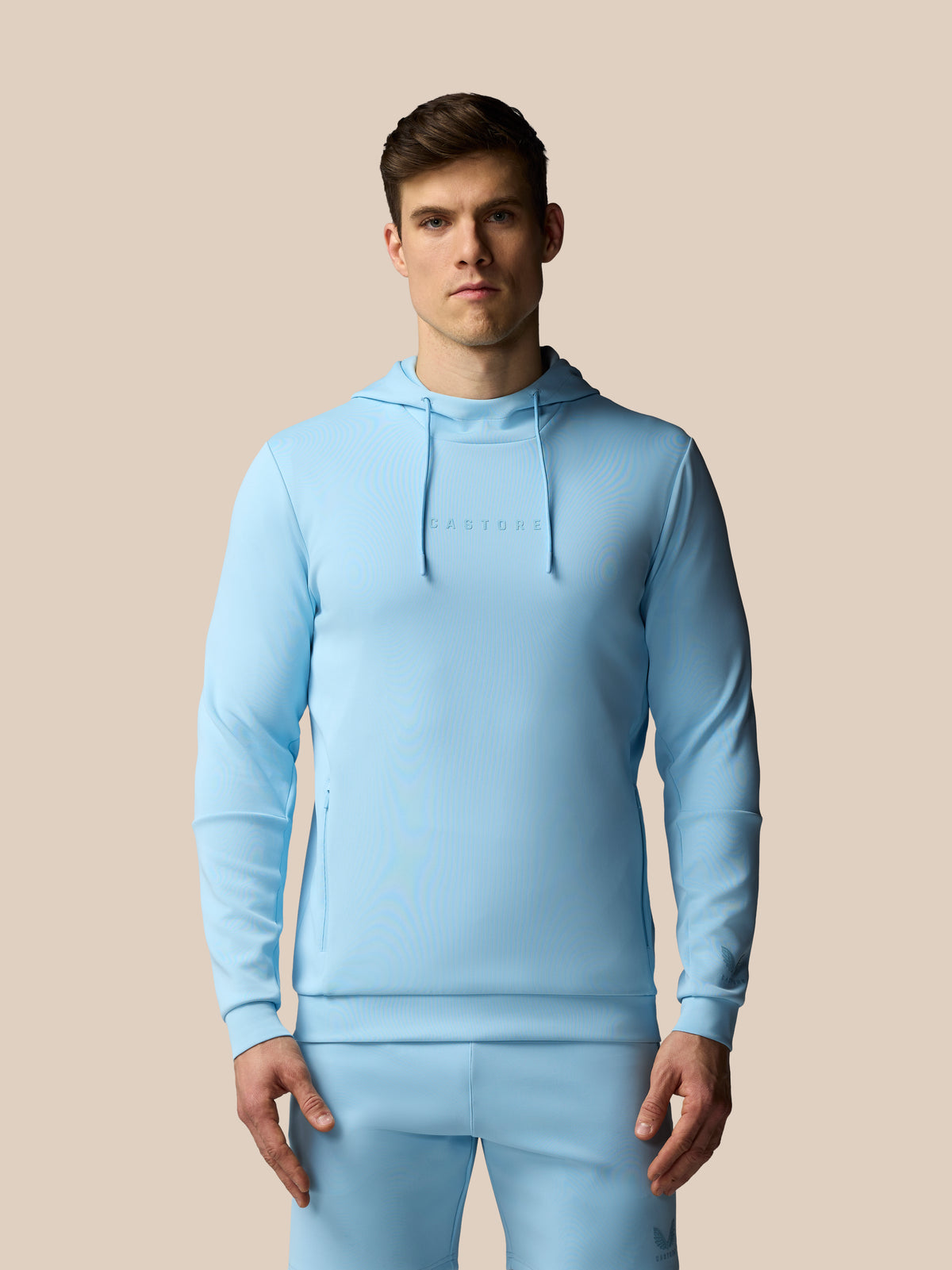 Men’s Flex Long Sleeve Hoodie -  Blue - Blue