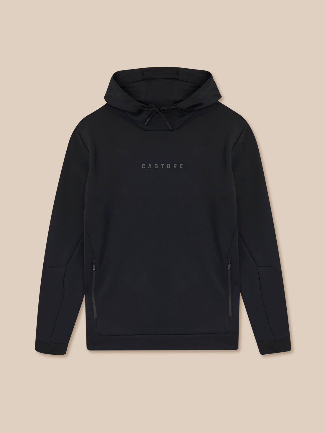 Herren Flex Langarm Hoodie – Schwarz - Schwarz