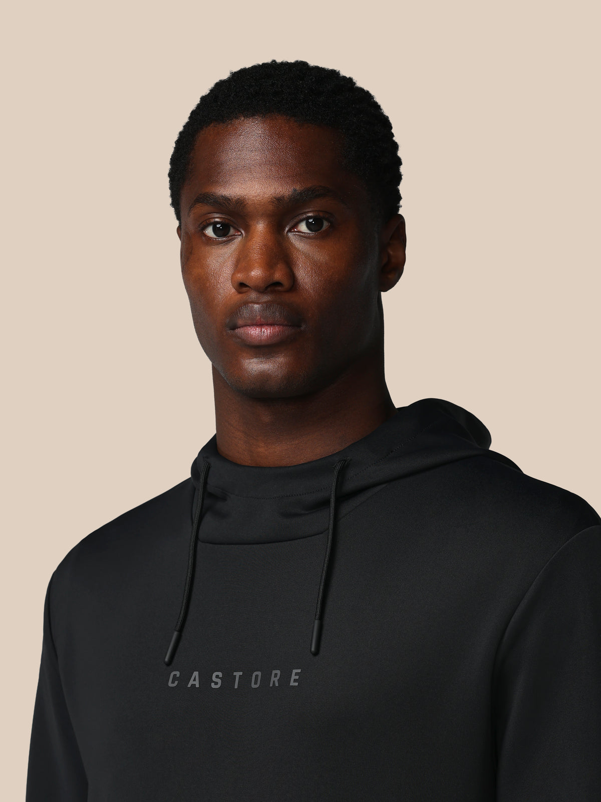 Herren Flex Langarm Hoodie – Schwarz - Schwarz