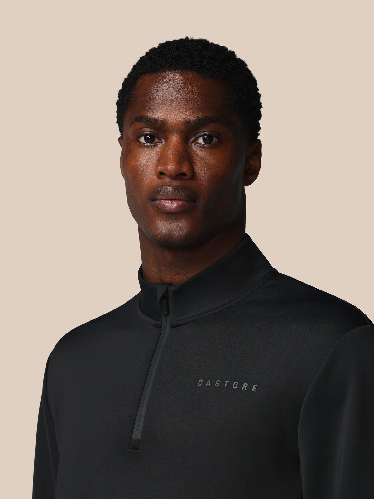 Men’s Flex Long Sleeve Quarter Zip Sweatshirt - Black - Black