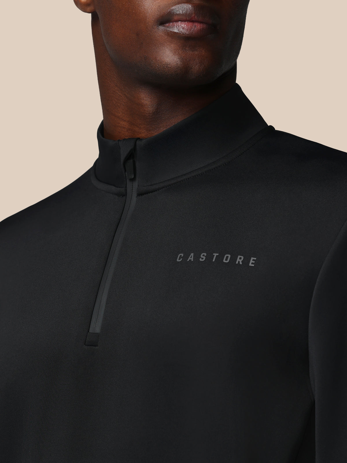 Men’s Flex Long Sleeve Quarter Zip Sweatshirt - Black - Black