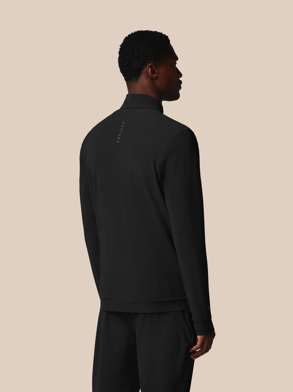 Chaqueta técnica de entrenamiento Flex de manga larga de hombre – Negro - Negro
