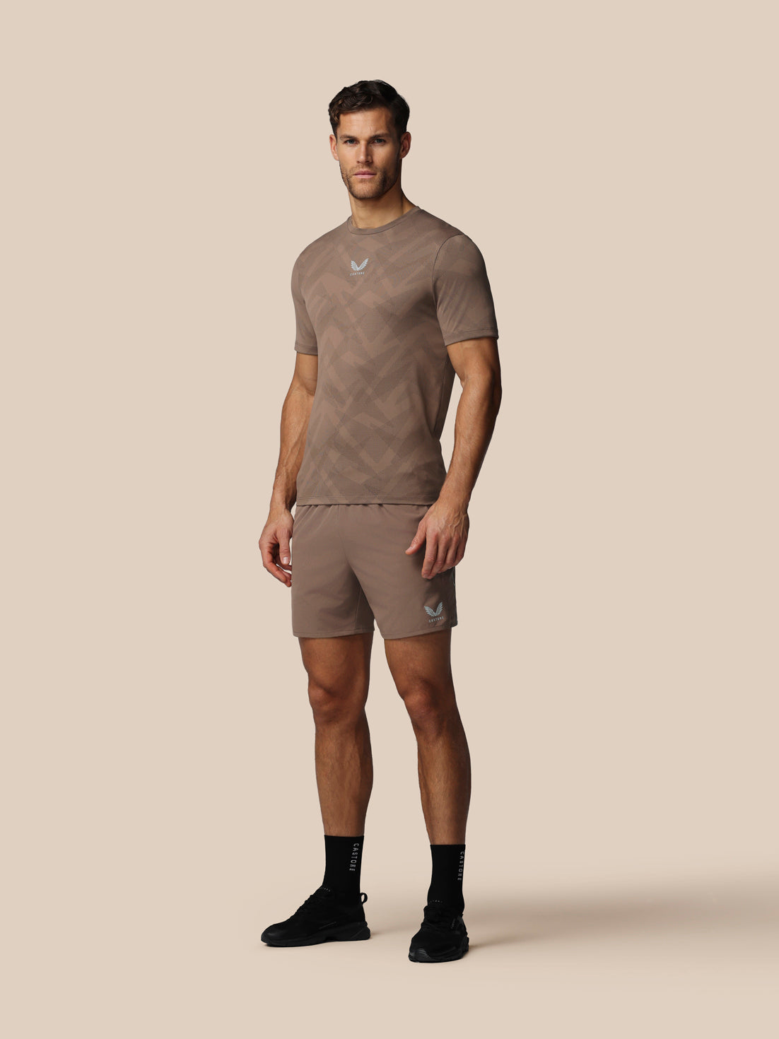 Men’s Apex 6" Shorts w/ Inner Brief - Deep Taupe - Deep Taupe