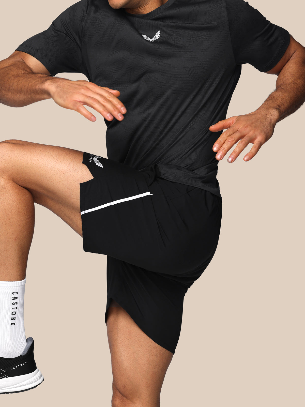 Men’s Apex 6" Shorts w/ Inner Brief - Black - Black