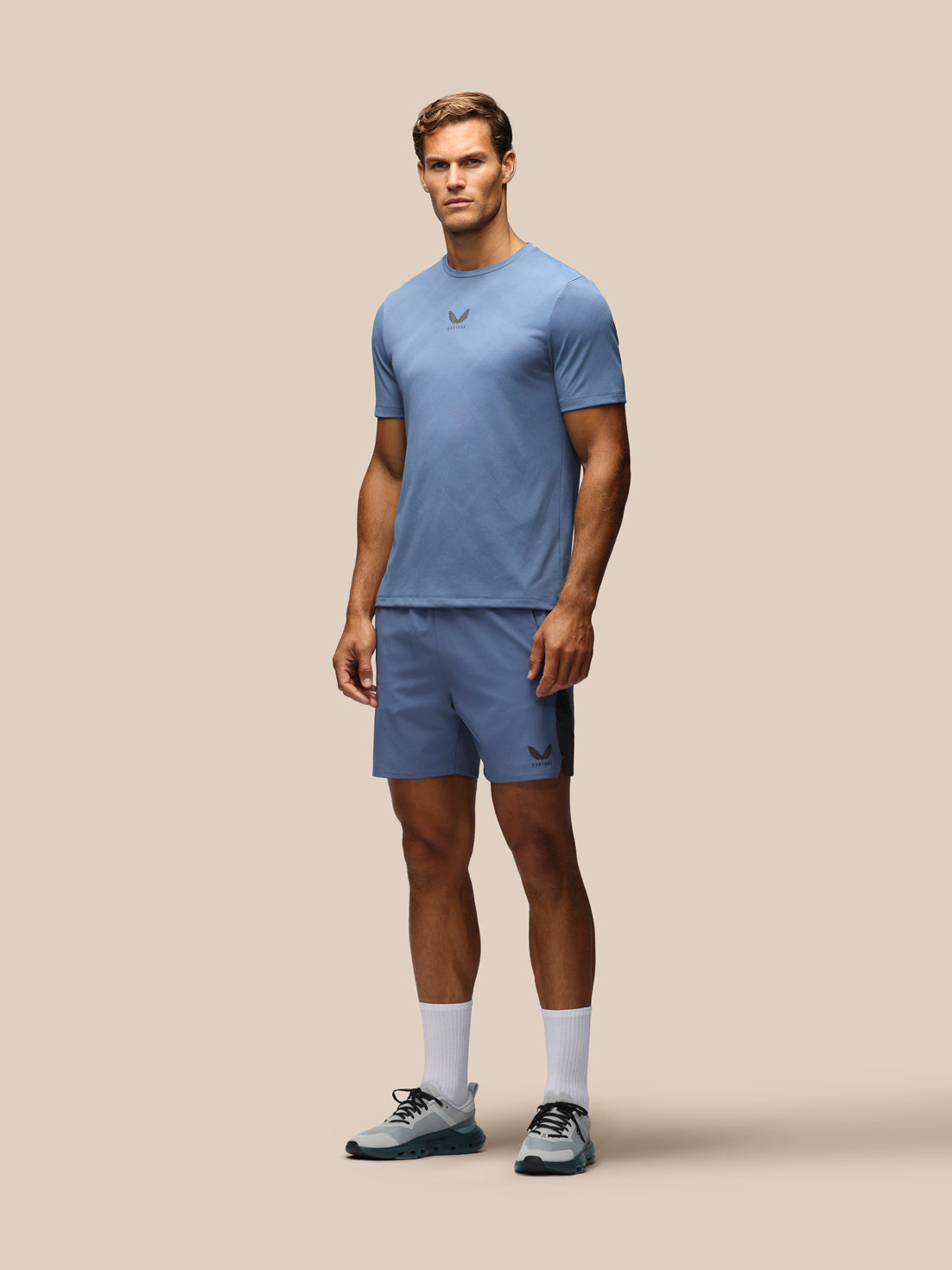 Men’s Apex 6" Shorts w/ Inner Brief - Blue - Moonlight Blue