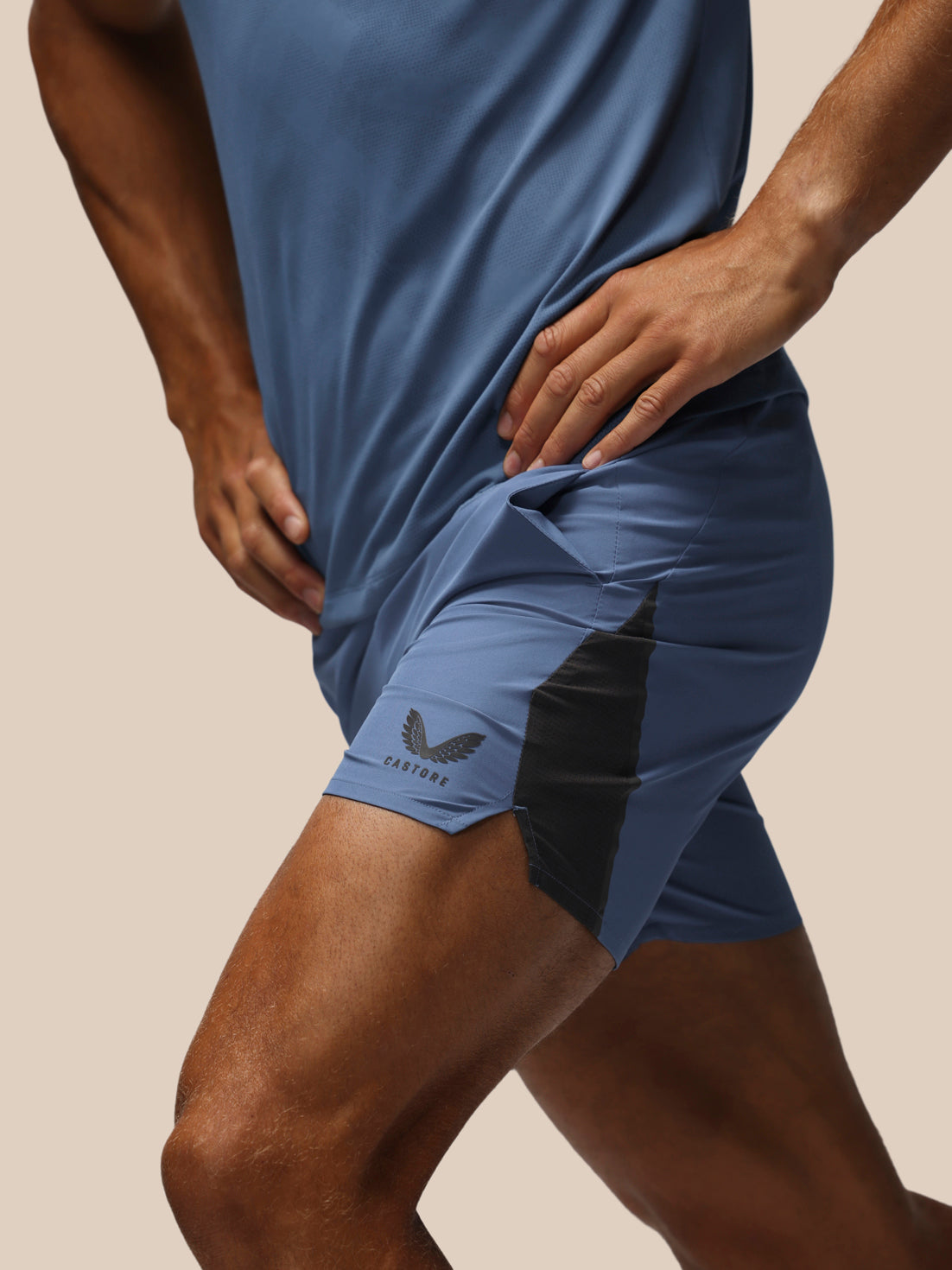 Men’s Apex 6" Shorts w/ Inner Brief - Blue - Moonlight Blue