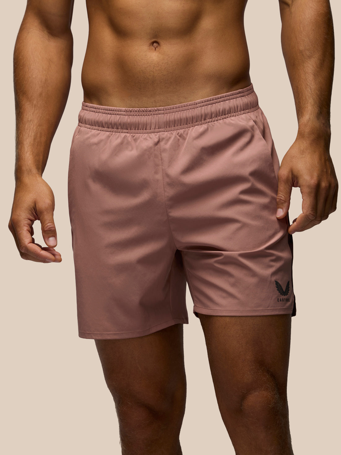 Men's Apex 6" Shorts W/ Inner Brief - Beige - Beige