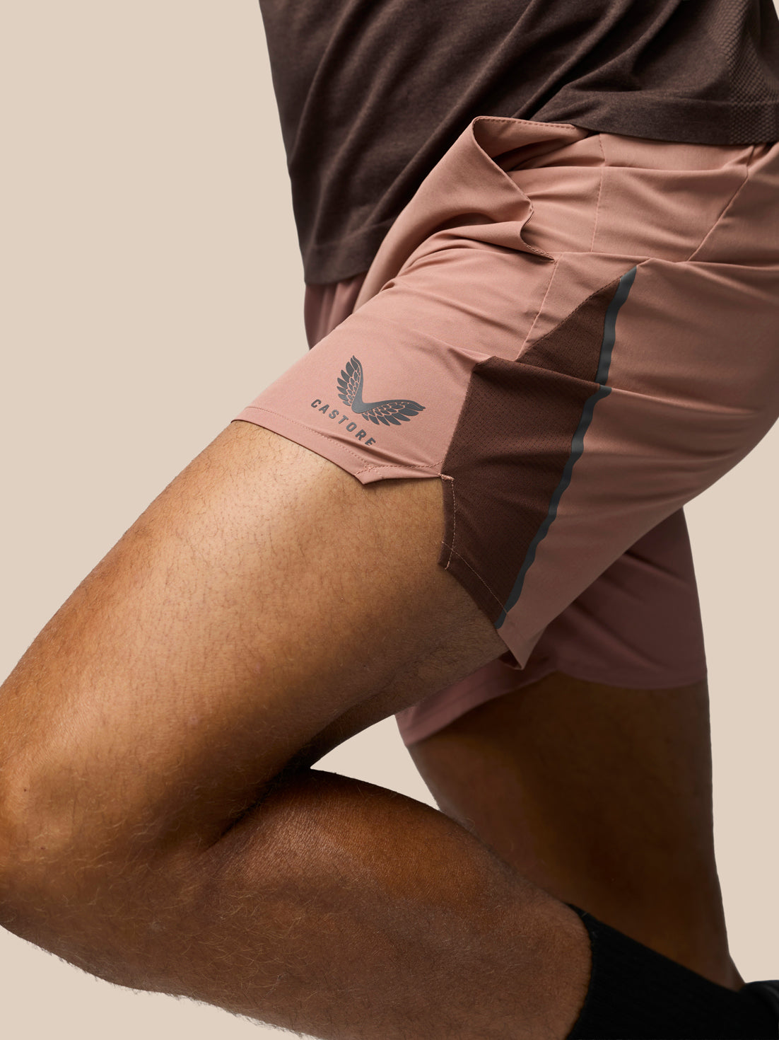 Men's Apex 6" Shorts W/ Inner Brief - Beige - Beige