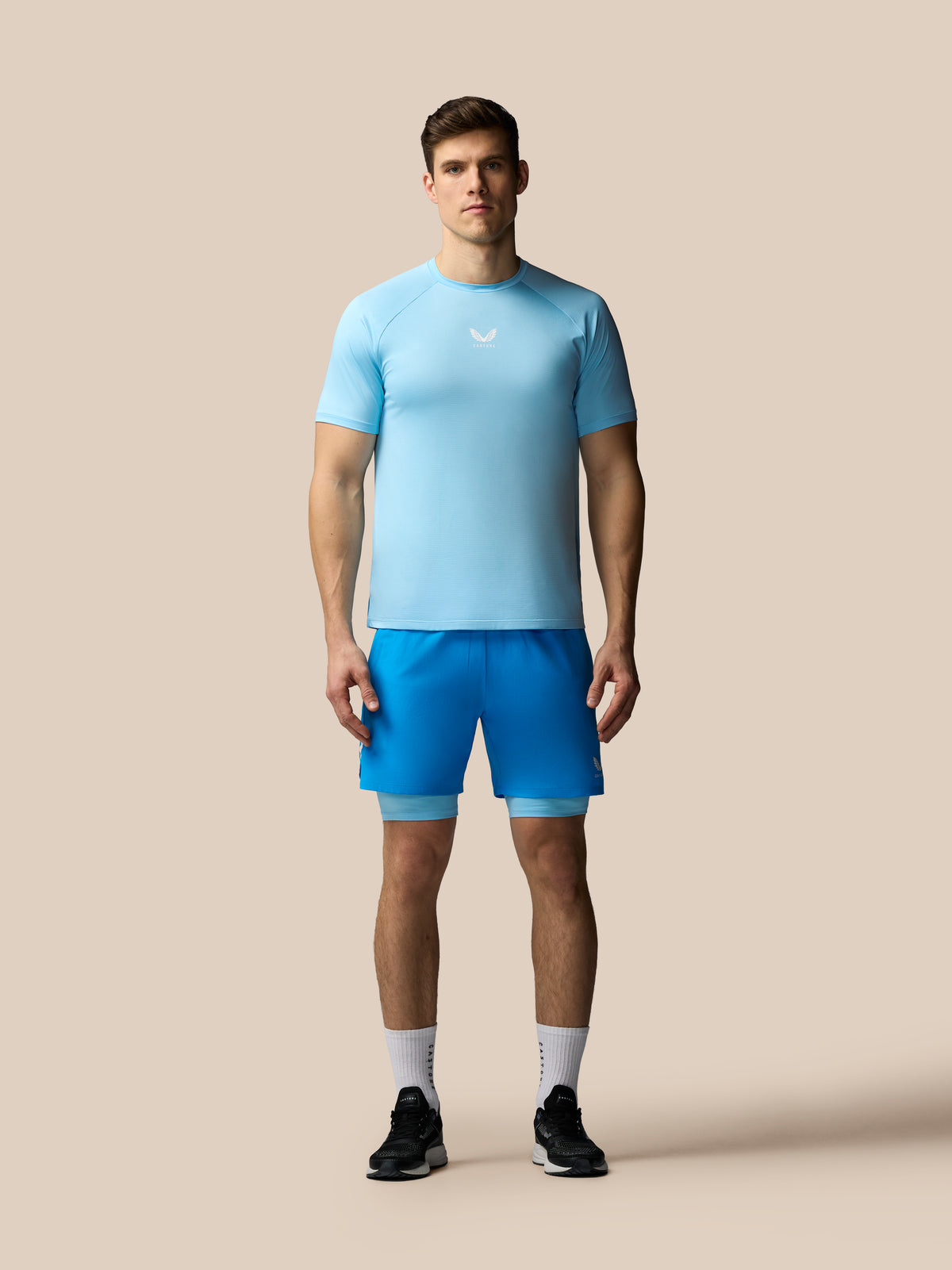 Men’s Apex 2-in-1 Woven Shorts - Blue - Blue