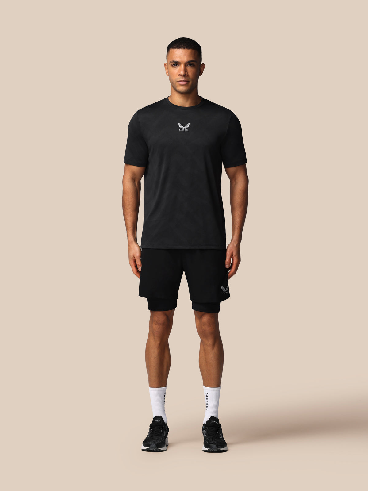 Men’s Apex 2-in-1 Woven Shorts - Black - Black