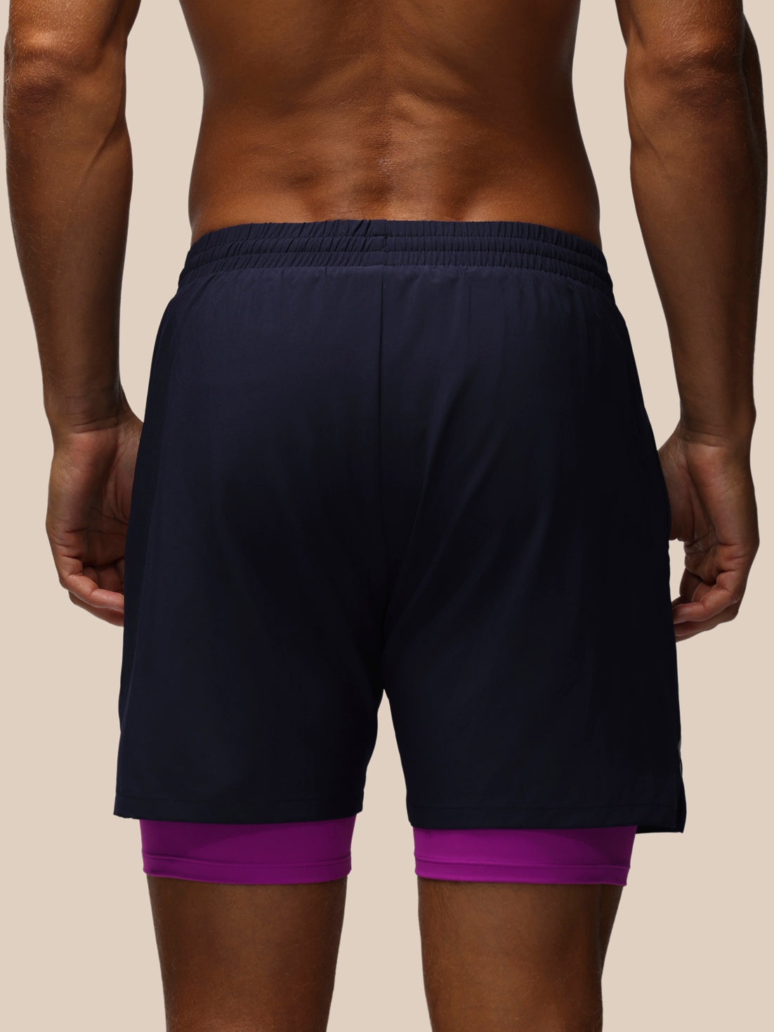 Herren Apex 2-In-1 Shorts – Marineblau/Ultraviolett - Marineblau