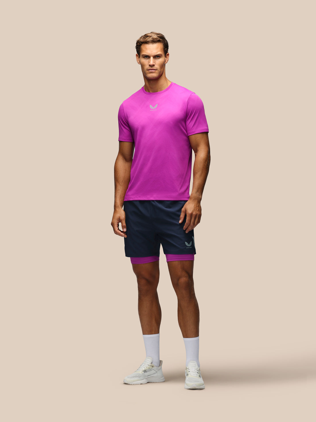 Herren Apex 2-In-1 Shorts – Marineblau/Ultraviolett - Marineblau