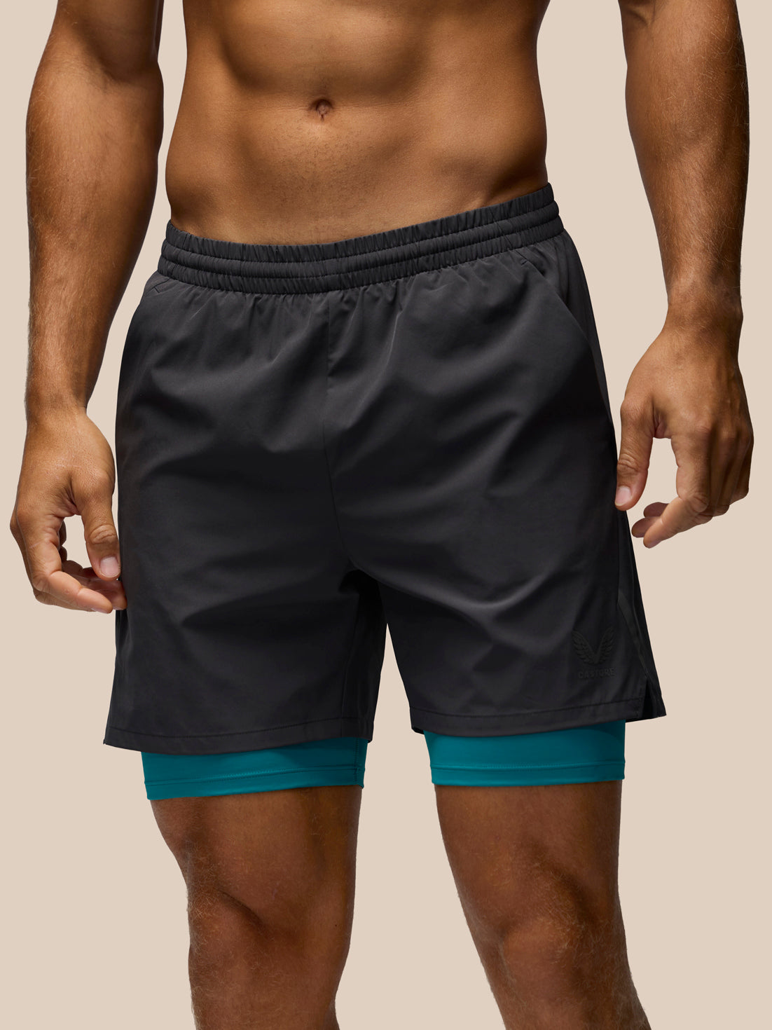 Pantalones cortos tejidos Apex 2-In-1 de hombre – Gunmetal - Gunmetal