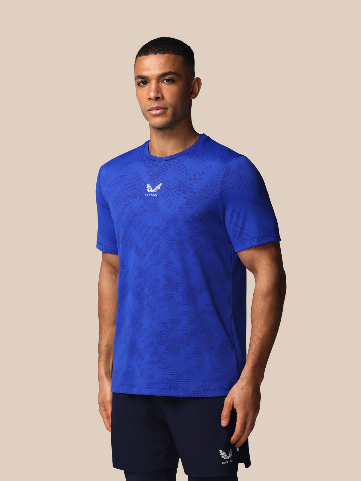 Heren Apex Engineered T-shirt met korte mouw – blauw - Blauw