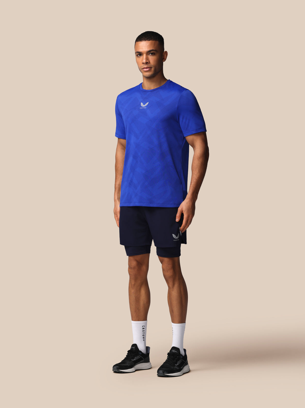 Heren Apex Engineered T-shirt met korte mouw – blauw - Blauw