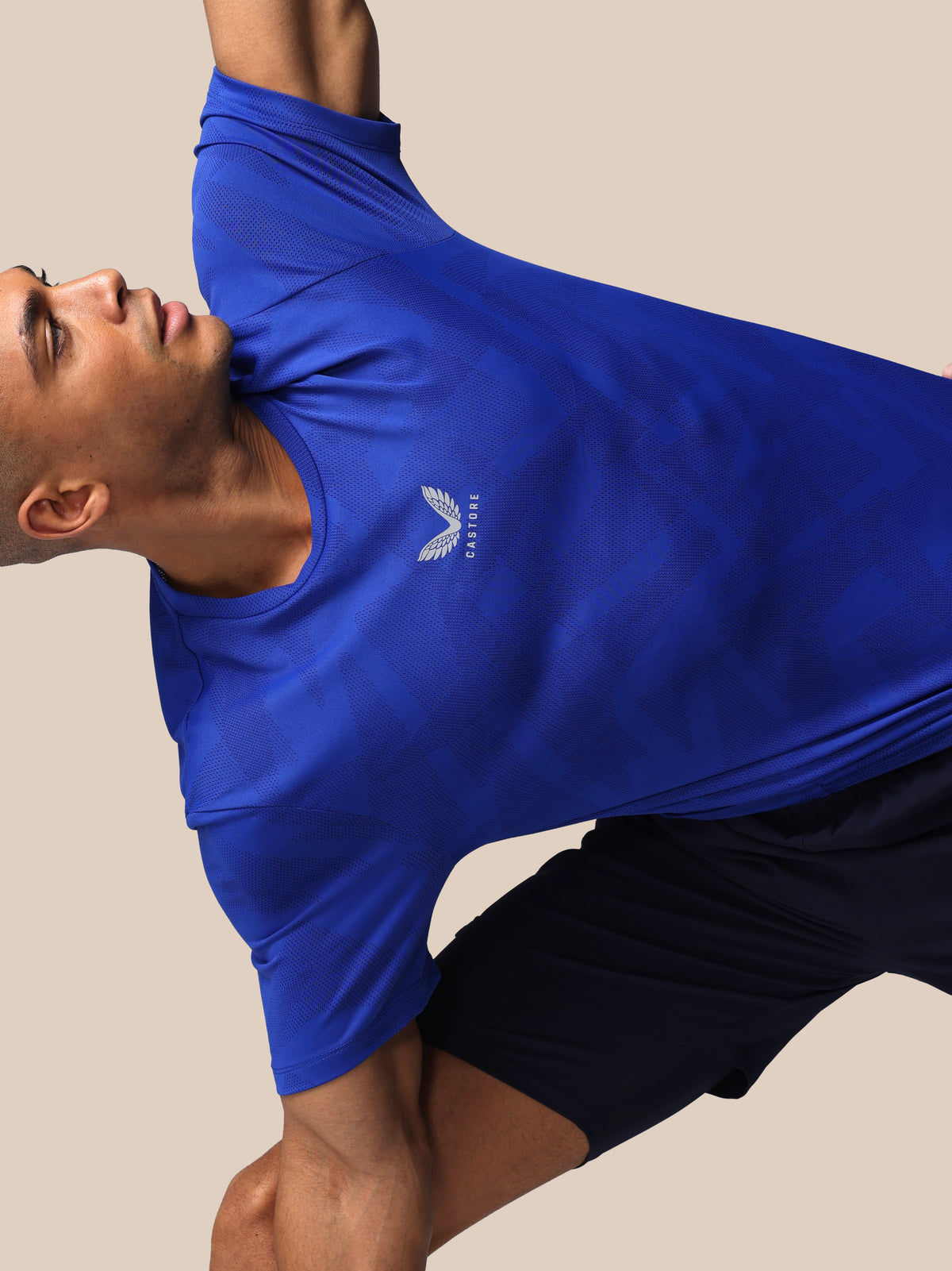 Heren Apex Engineered T-shirt met korte mouw – blauw - Blauw