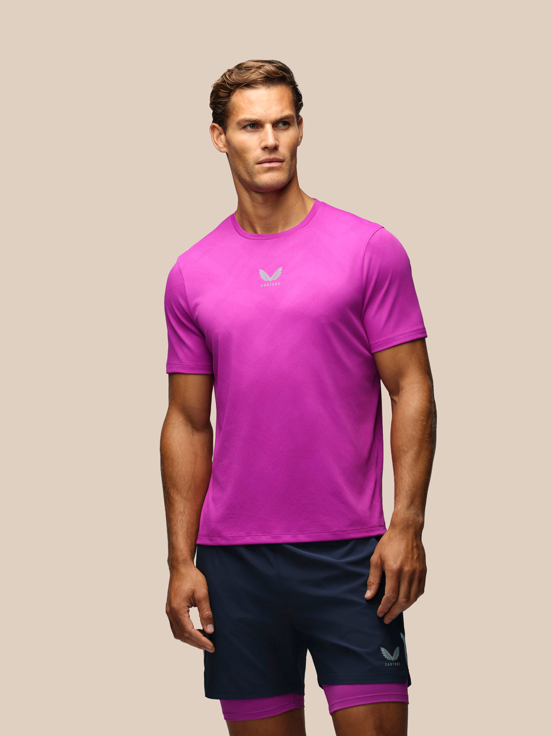 Heren Apex Engineered t-shirt met korte mouw – ultraviolet - Ultra Violet