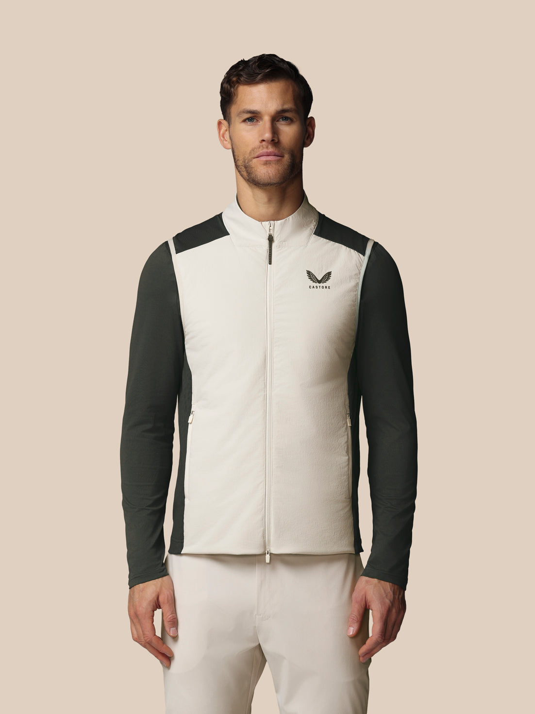 Heren Golf LVS Hybrid Bodywarmer – Crème - Crème