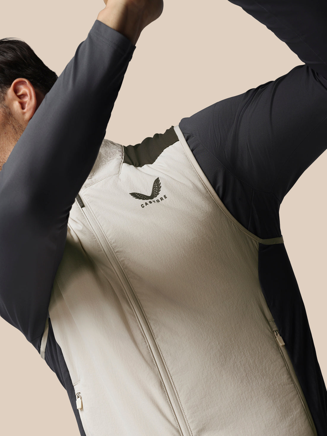 Heren Golf LVS Hybrid Bodywarmer – Crème - Crème