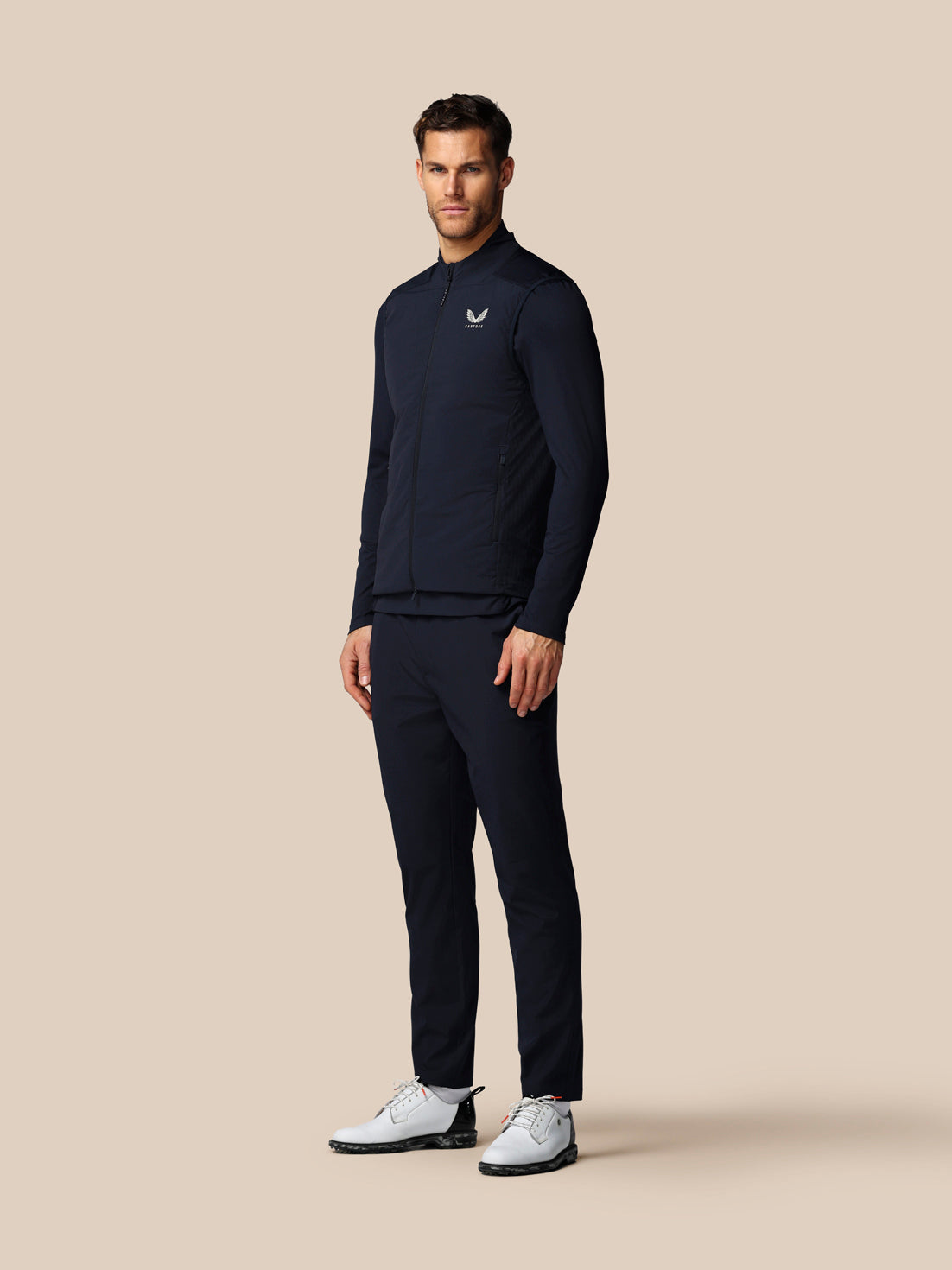 Herren Golf LVS Hybrid Weste – Marineblau - Marineblau