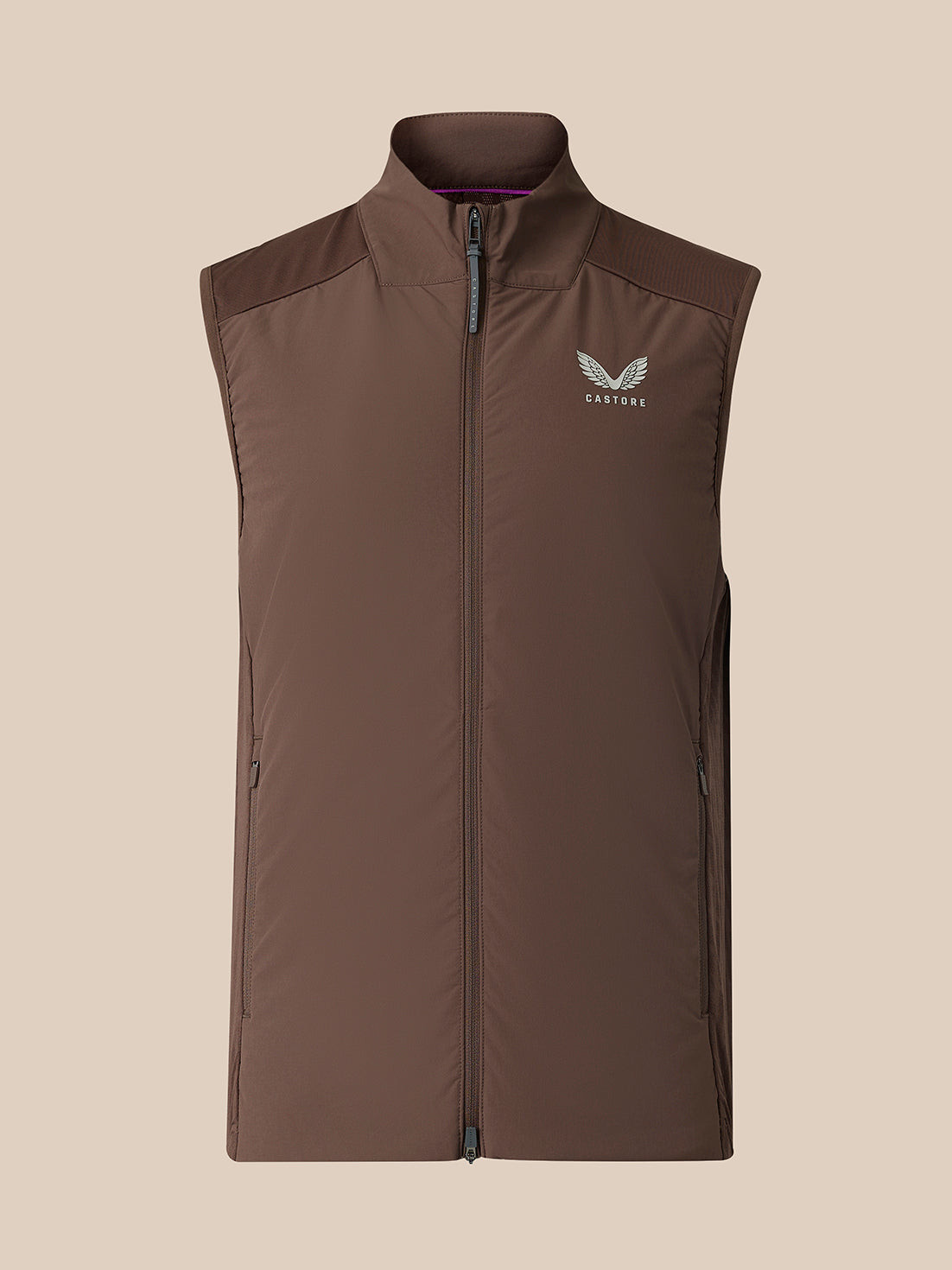 Men's Golf LVS Gilet - Brown - Deep Mahogany