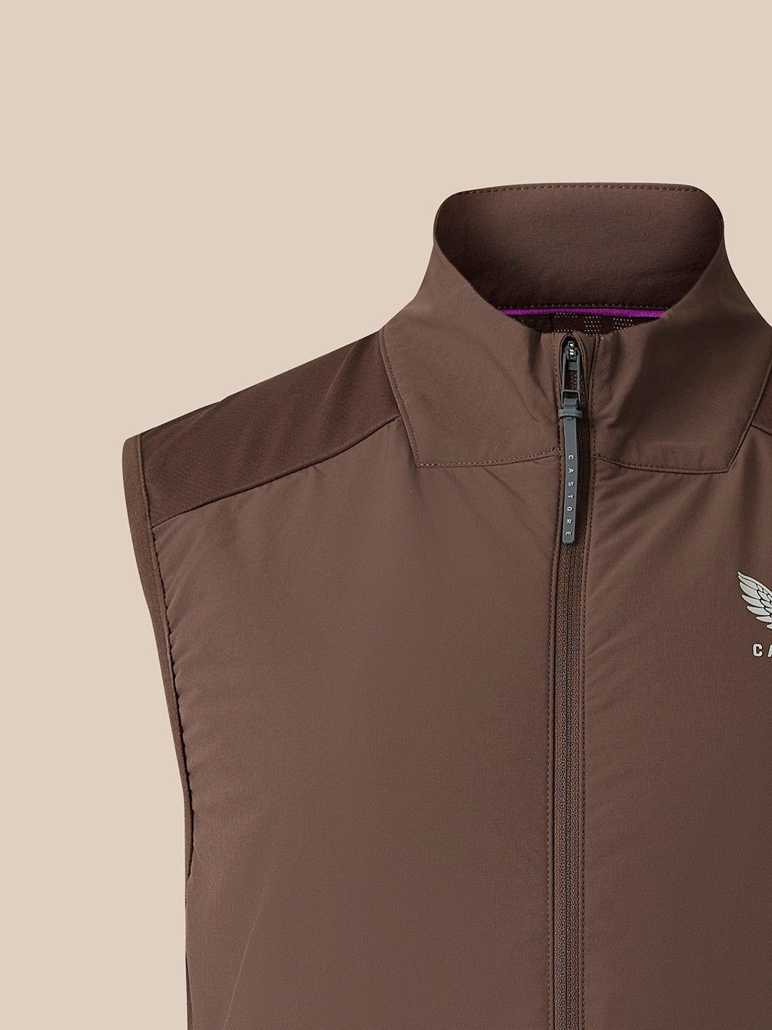 Men's Golf LVS Gilet - Brown - Deep Mahogany