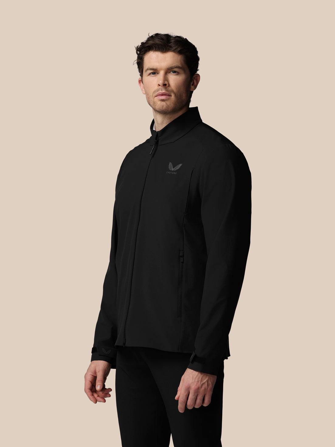Chaqueta tejida de golf LVS de hombre – Negro - Negro