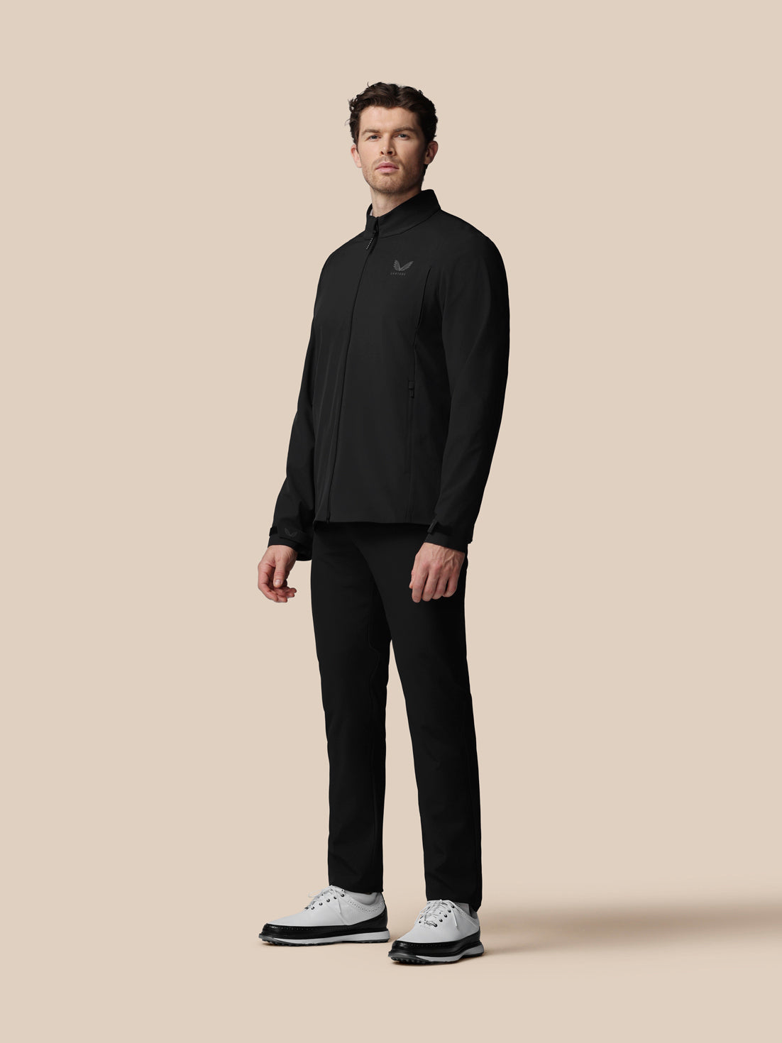 Chaqueta tejida de golf LVS de hombre – Negro - Negro