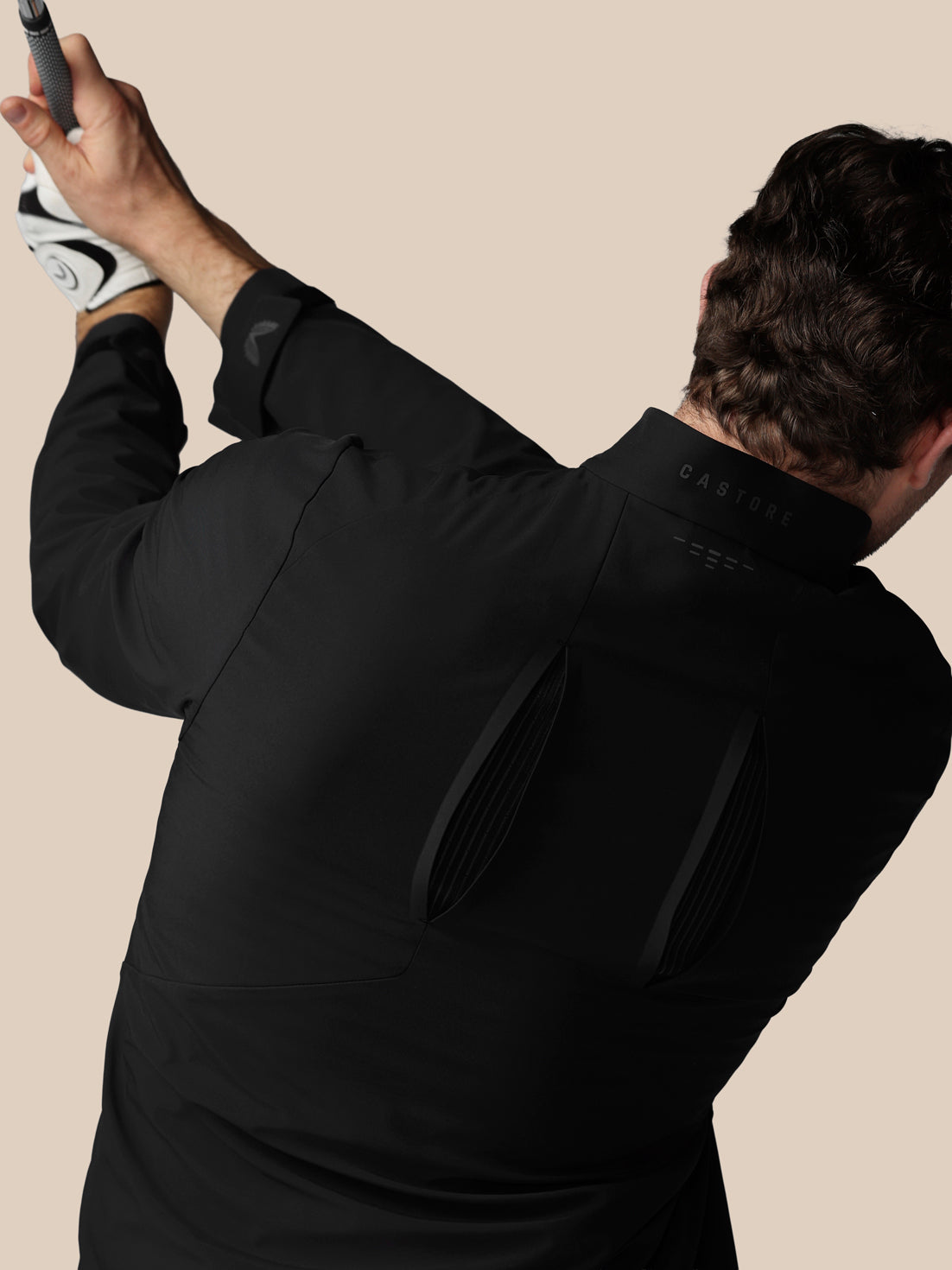 Chaqueta tejida de golf LVS de hombre – Negro - Negro