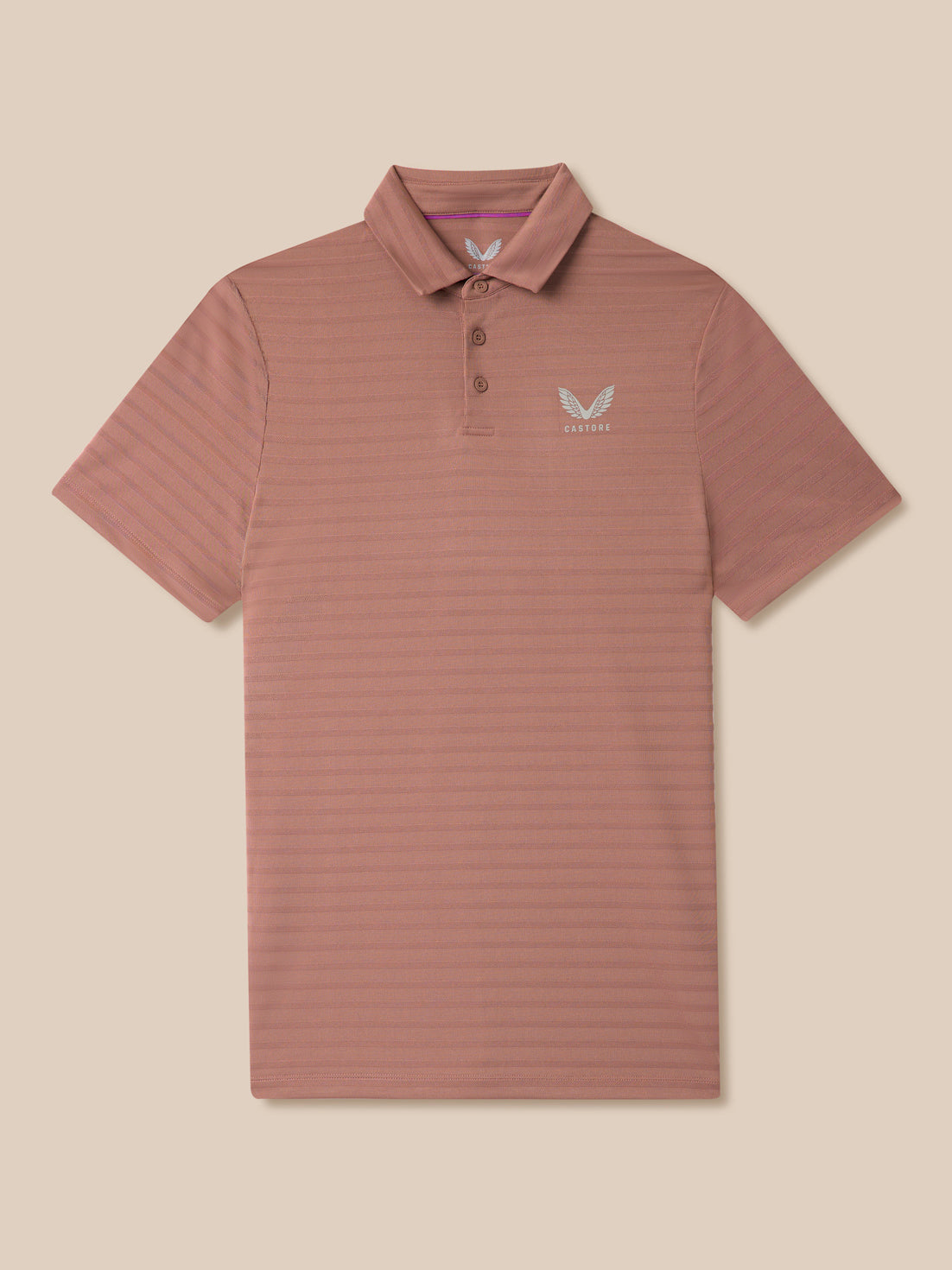 Heren Golf poloshirt met korte mouw – beige - Beige