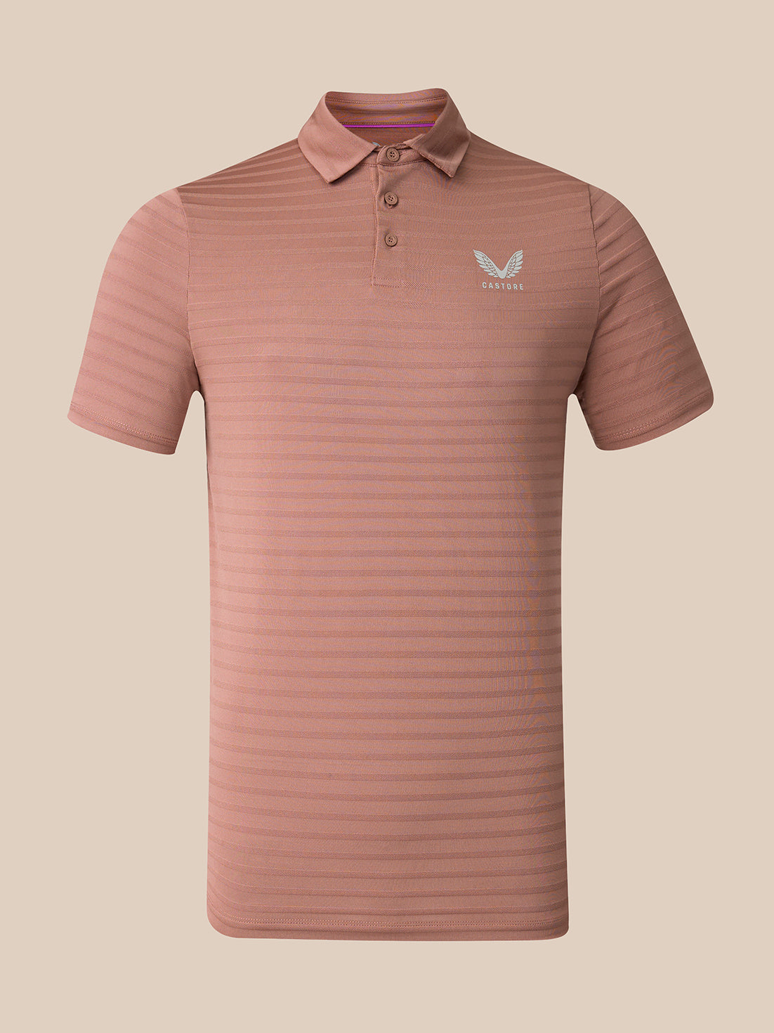 Heren Golf poloshirt met korte mouw – beige - Beige