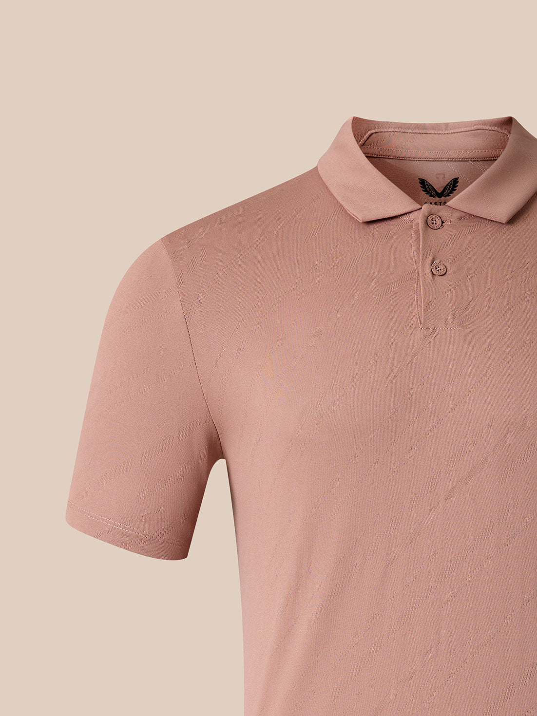 Men's Golf LVS Short Sleeve Polo Shirt - Beige - Beige
