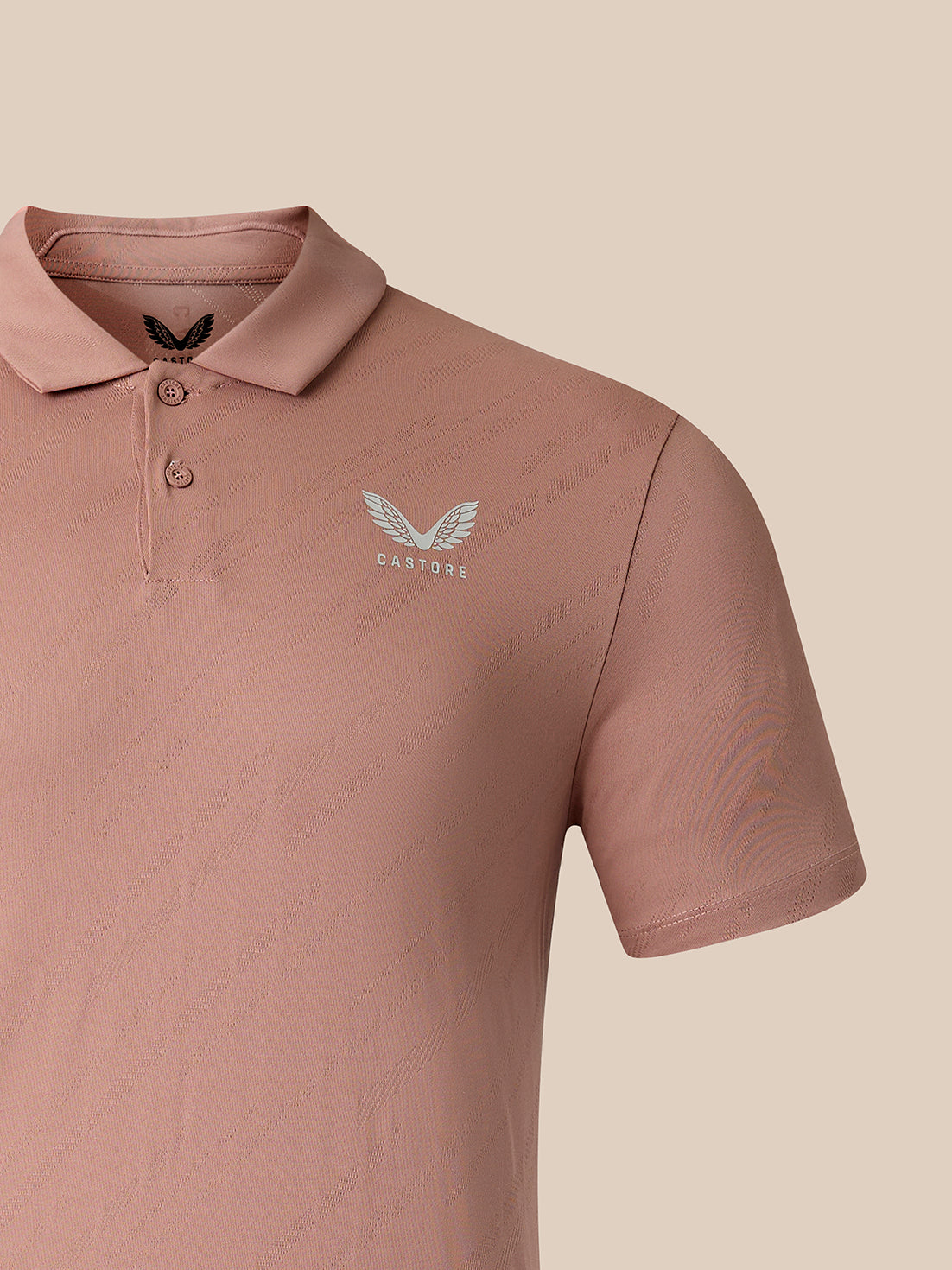 Men's Golf LVS Short Sleeve Polo Shirt - Beige - Beige