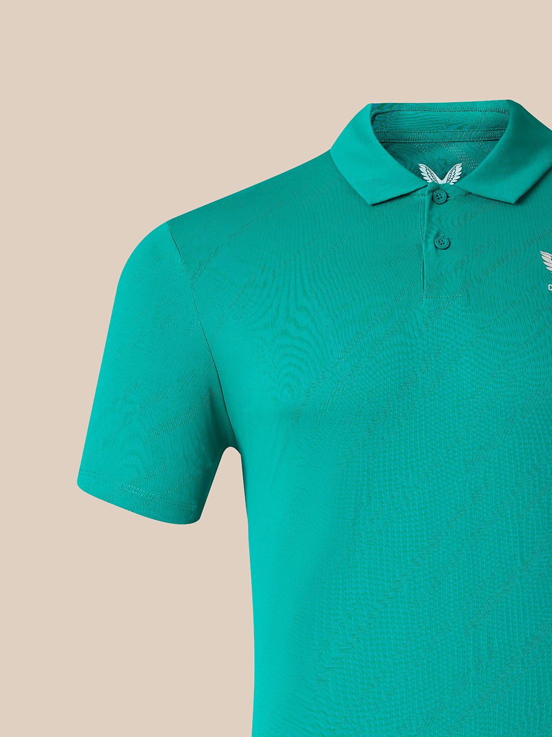 Men's Golf LVS Short Sleeve Polo Shirt - Green - Teal