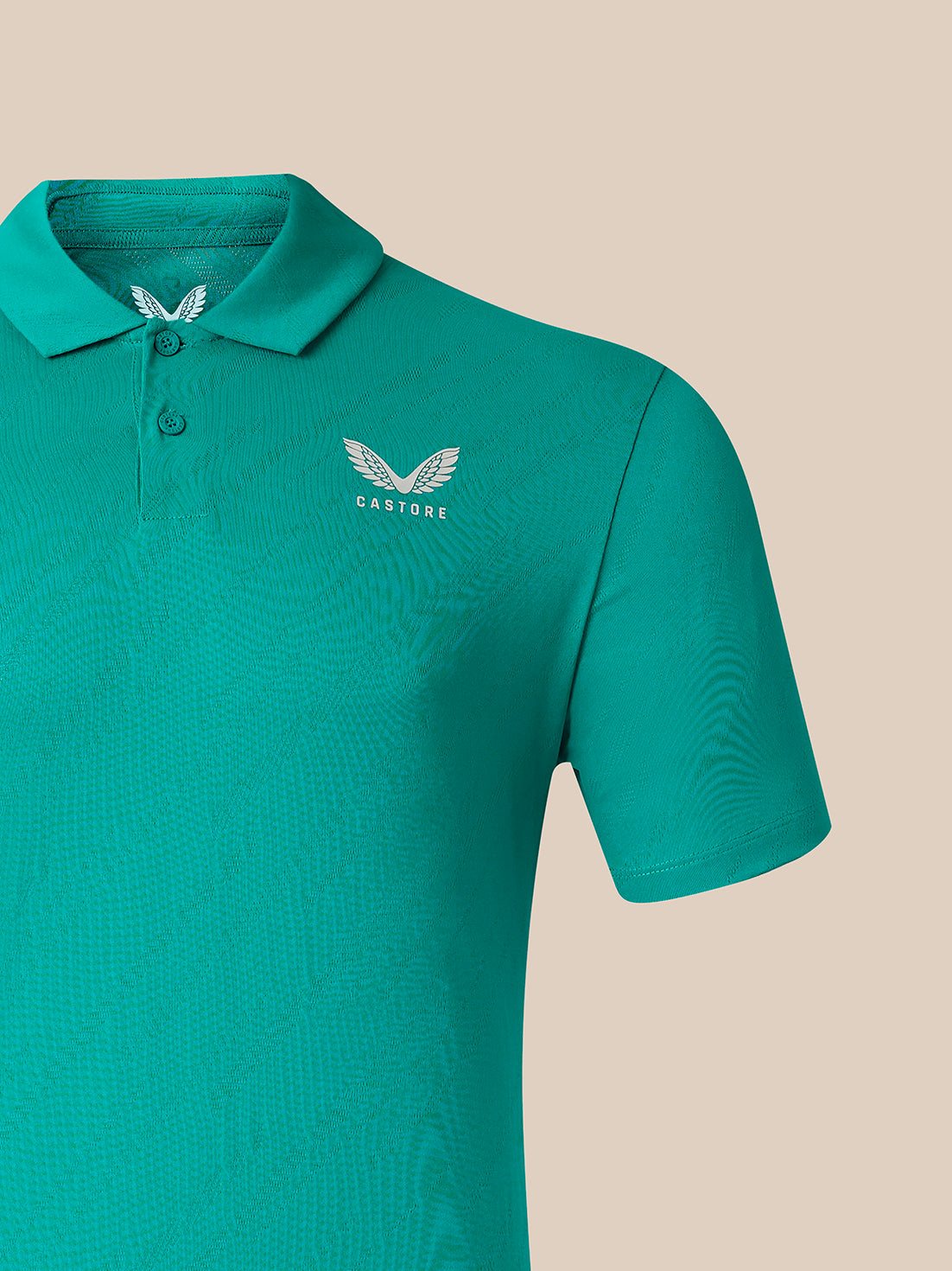 Men's Golf LVS Short Sleeve Polo Shirt - Green - Teal