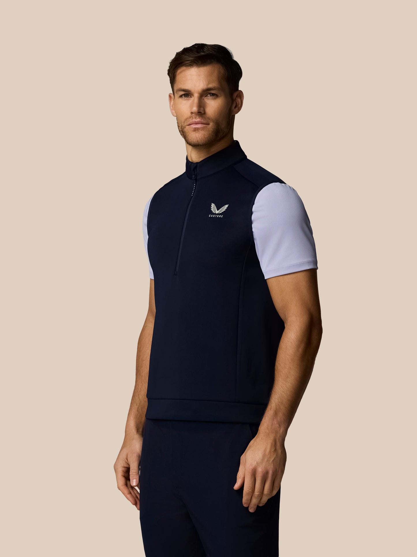 Men’s Golf Flex Half Zip Gilet - Navy