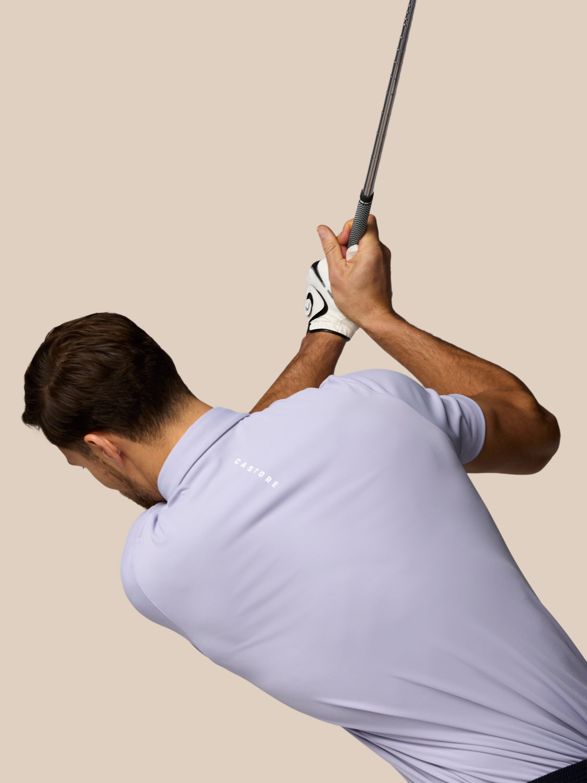 Men’s Golf Essential Short Sleeve Polo Top - Lavender - Lavender