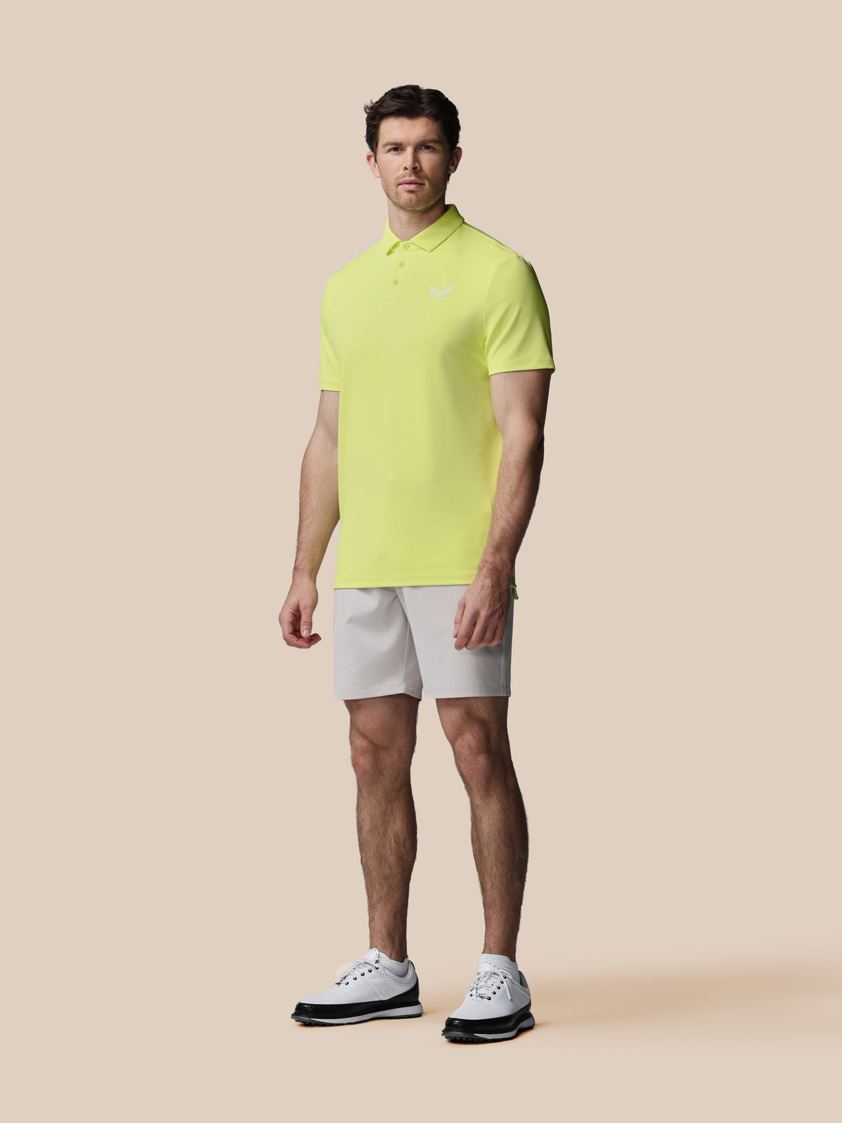 Herren Golf Essential Kurzarm-Poloshirt – Limette - Sunny Lime